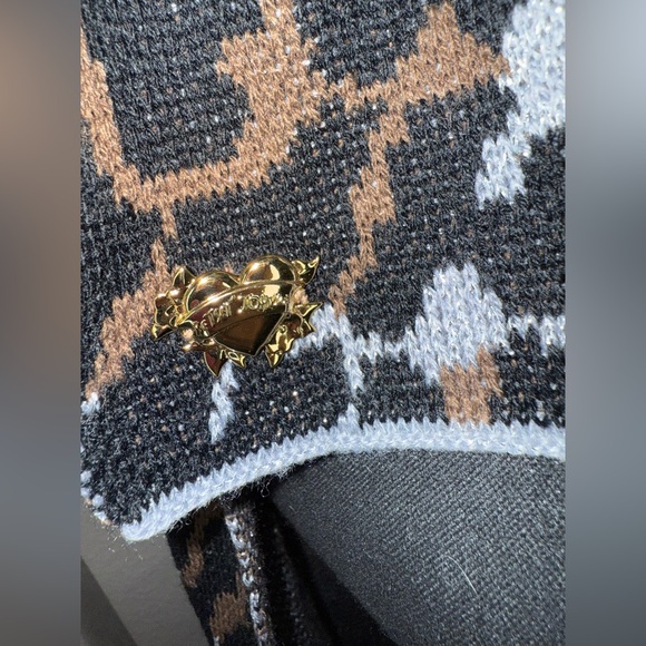 Betsey Johnson Leopard Print Scarf - Picture 2 of 4